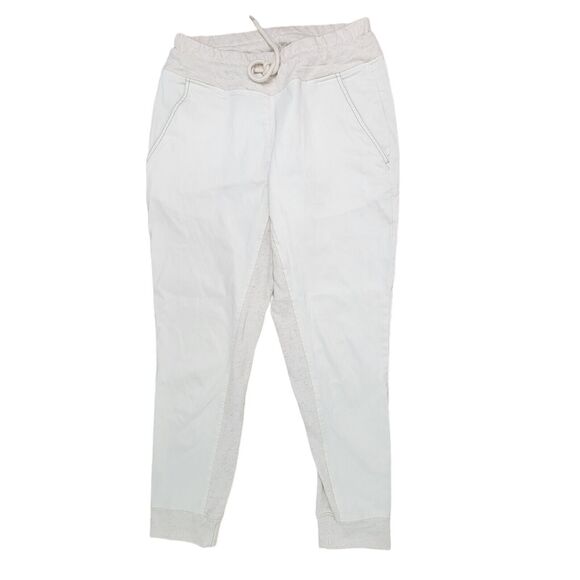 Varley Valley White Oatmeal Stone Jogger Pants Drawstring Womens Small Anthro - Picture 1 of 5